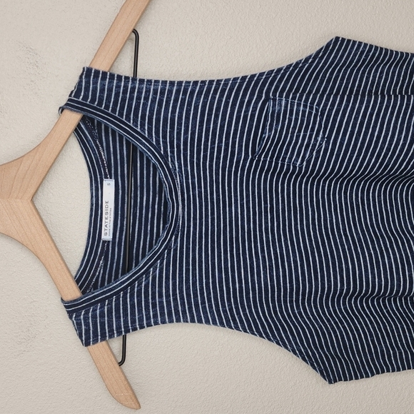 Stateside Striped Cotton Vintage Dye Tank Top - Picture 2 of 8